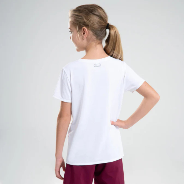 DECATHLON Kids' Basic Cotton T-Shirt - White - Image 5